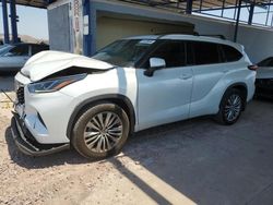 Toyota salvage cars for sale: 2022 Toyota Highlander Platinum