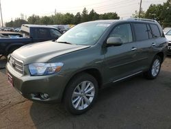 Salvage cars for sale at Denver, CO auction: 2010 Toyota Highlander Hybrid Limited