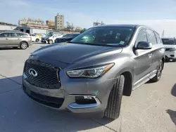 Salvage cars for sale at New Orleans, LA auction: 2020 Infiniti QX60 Luxe