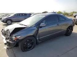 Salvage cars for sale at Grand Prairie, TX auction: 2010 Honda Civic LX