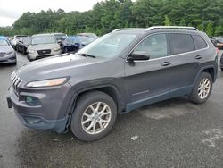 Salvage cars for sale from Copart Exeter, RI: 2015 Jeep Cherokee Latitude