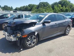 Salvage cars for sale at Assonet, MA auction: 2017 Honda Civic LX