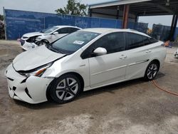 Salvage cars for sale at Riverview, FL auction: 2017 Toyota Prius