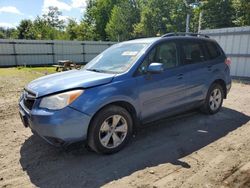 Salvage cars for sale from Copart Lyman, ME: 2015 Subaru Forester 2.5I Premium