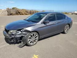 Salvage cars for sale at Kapolei, HI auction: 2015 Honda Accord Sport