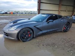 Salvage cars for sale from Copart Houston, TX: 2017 Chevrolet Corvette Stingray 2LT