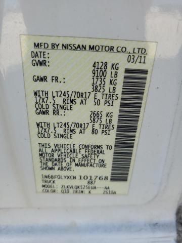 2012 Nissan NV 2500