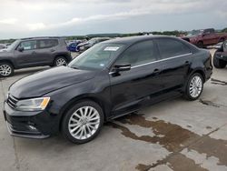 Salvage cars for sale at Grand Prairie, TX auction: 2016 Volkswagen Jetta SEL