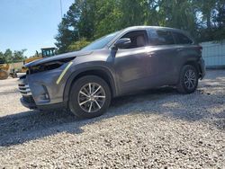 Salvage cars for sale from Copart Knightdale, NC: 2017 Toyota Highlander SE