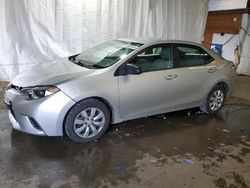 Salvage cars for sale at Ebensburg, PA auction: 2015 Toyota Corolla L