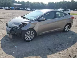 Salvage cars for sale at Charles City, VA auction: 2013 Hyundai Elantra GLS