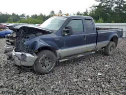 Salvage trucks for sale at Windham, ME auction: 2003 Ford F350 SRW Super Duty