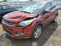 Salvage cars for sale at Elgin, IL auction: 2014 Ford Escape Titanium