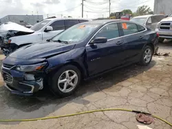 Salvage cars for sale at Chicago Heights, IL auction: 2018 Chevrolet Malibu LS