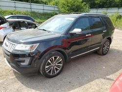 Salvage cars for sale at Davison, MI auction: 2016 Ford Explorer Platinum