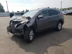 Salvage cars for sale at Ham Lake, MN auction: 2015 Honda CR-V EXL