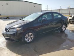 Salvage cars for sale at Haslet, TX auction: 2013 Honda Civic LX