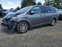 Toyota salvage cars for sale: 2017 Toyota Sienna XLE