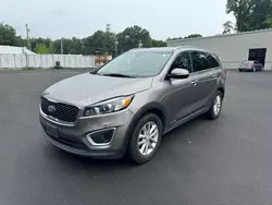 Salvage cars for sale at North Billerica, MA auction: 2018 KIA Sorento LX