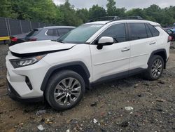 Salvage cars for sale at Waldorf, MD auction: 2019 Toyota Rav4 XLE Premium