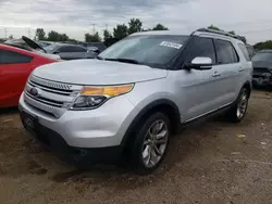 Salvage cars for sale at Elgin, IL auction: 2015 Ford Explorer Limited