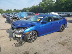 Salvage cars for sale at Ellwood City, PA auction: 2018 Honda Civic SI