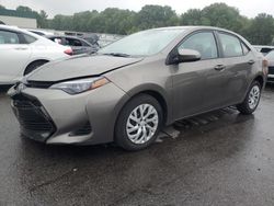 Salvage cars for sale at Assonet, MA auction: 2017 Toyota Corolla L