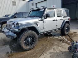 Jeep salvage cars for sale: 2018 Jeep Wrangler Unlimited Sport