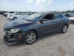 Salvage cars for sale at Houston, TX auction: 2016 Chrysler 200 Limited