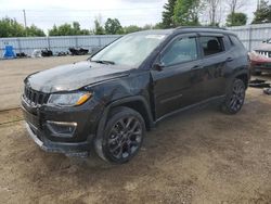 Salvage cars for sale at Bowmanville, ON auction: 2021 Jeep Compass Latitude