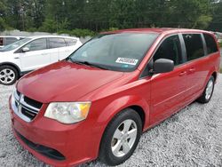 Salvage cars for sale from Copart Fairburn, GA: 2013 Dodge Grand Caravan SE