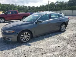 Chevrolet salvage cars for sale: 2016 Chevrolet Malibu LT