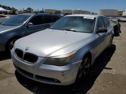 Salvage cars for sale at Martinez, CA auction: 2007 BMW 525 I