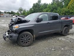 Toyota salvage cars for sale: 2021 Toyota Tundra Crewmax Limited