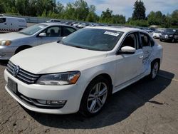 Salvage cars for sale at Portland, OR auction: 2013 Volkswagen Passat SEL