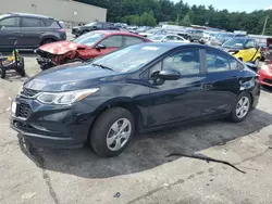 Salvage cars for sale at Exeter, RI auction: 2018 Chevrolet Cruze LS