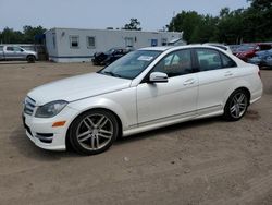 Salvage cars for sale from Copart Lyman, ME: 2013 Mercedes-Benz C 300 4matic