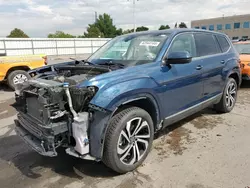 Salvage cars for sale at Littleton, CO auction: 2021 Volkswagen Atlas SEL Premium