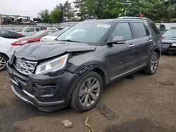 Salvage cars for sale at New Britain, CT auction: 2018 Ford Explorer Limited