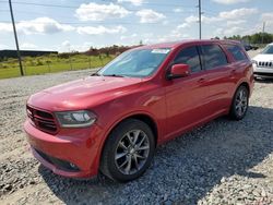 Salvage cars for sale at Tifton, GA auction: 2014 Dodge Durango SXT