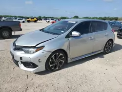 Salvage cars for sale at San Antonio, TX auction: 2017 Toyota Corolla IM