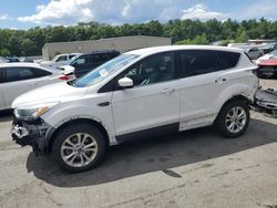 Salvage cars for sale at Exeter, RI auction: 2018 Ford Escape SE