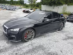 Salvage cars for sale at Fairburn, GA auction: 2018 Infiniti Q50 RED Sport 400