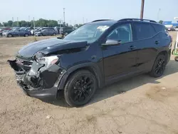 Salvage cars for sale at Woodhaven, MI auction: 2021 GMC Terrain SLT