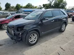 Salvage cars for sale at Wichita, KS auction: 2015 KIA Sorento LX