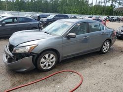 Salvage cars for sale at Harleyville, SC auction: 2008 Honda Accord EXL