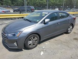 Salvage cars for sale at Waldorf, MD auction: 2019 Hyundai Elantra SEL