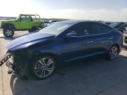 Salvage cars for sale at Grand Prairie, TX auction: 2017 Hyundai Elantra SE