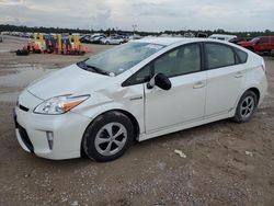 Salvage cars for sale from Copart Houston, TX: 2015 Toyota Prius