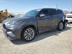 Salvage cars for sale at North Las Vegas, NV auction: 2022 Toyota Highlander Hybrid Platinum